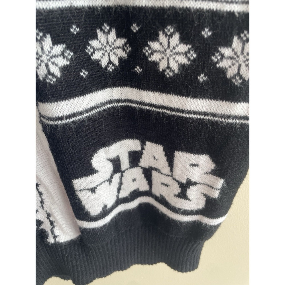 Mens Star Wars Christmas Holiday Pullover Ugly Sweater Vest Darth Vader Small - Picture 3 of 7